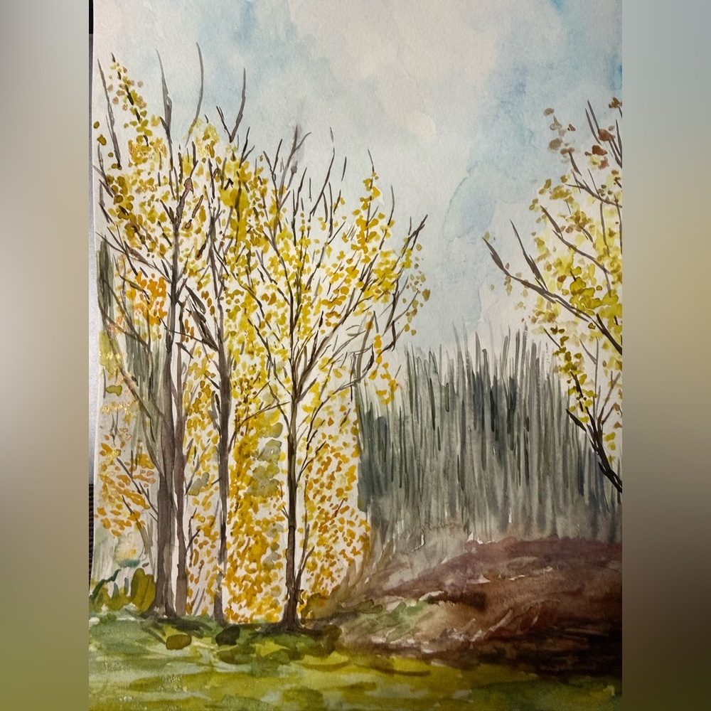 Autumn Forest Watercolor Art original